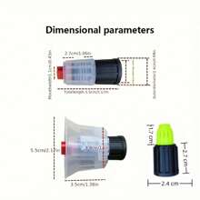 2pcs Transparent Leakproof Spray Nozzle - High Quality Transparent Design, Easy To Use, Highly Efficient Cleaning, Universal Threaded Connection, Suitable For Plant Care And Cleaning, Car Washing And Gardening [Spray Bottle Not Included]