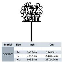 1 件时尚个性化名字蛋糕装饰，带有星星、蝴蝶和心形图案的蛋糕装饰，生日派对蛋糕装饰，非常适合生日派对装饰、早午餐、温馨氛围、家居生活、定制蛋糕装饰 - 黑色 - 查看 15