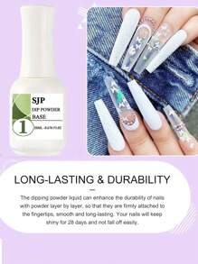 1/3 pièces Ensemble de poudre à tremper de gel 20 ml, comprenant le vernis de base, le vernis de finition, l'activateur, les matériaux essentiels en étapes 1-3, un ensemble de manucure pour ongles à tremper et ongles en cristal