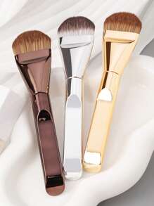 1/2/3/4 pezzi Pennelli per fondotinta, Pennello piatto ultra sottile per fondotinta, Pennello tondo per contouring del viso, Pennello piatto per contouring, Multiuso