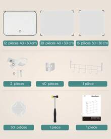 SONGMICS Shoe Racks - White - View 7