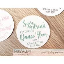 100 Pcs Drink Cover, Wedding Coasters, Wedding Table Decor, Drink Coasters, Custom Coasters, Paper Coasters For Guests, Party Drink Cover - Multicolor - View 2