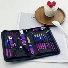1 Set Stainless Steel Set - Modern Style Nail Clipper Set, Suitable For Travel And Beauty Care - Beauty Tools With Straight Blades, Nail Files, Scissors.