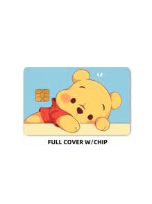 Sanrio 1/2/4pcs Disney Winnie The Pooh Credit/Debit Card Stickers, PVC Protective Films, Bank Card Stickers, Bus Card Anti-Scratch Plastic Stickers, Credit/Debit Card Skins, Social Security Card Holders, ID Card Holders, Cute Cartoon Character Designed Bank Card And ID Card Stickers,School Supplies,Back To School