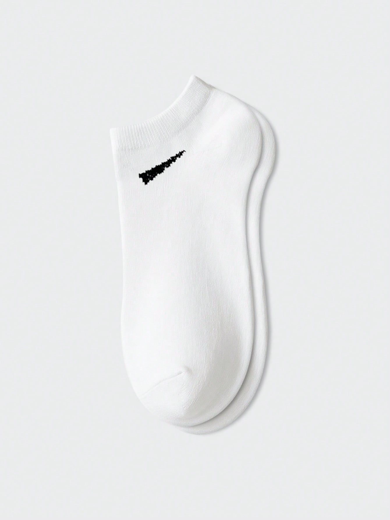 1/10/12/20/30 زوج جوارب كاحل لون أسود وأبيض ورمادي...