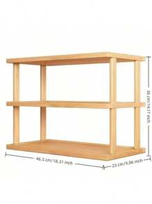 Étagère de bureau en bois, étagère de rangement à plusieurs niveaux pour utilisation au bureau à domicile