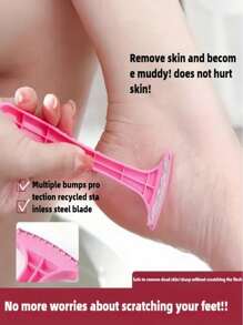 Set da 25 pezzi di strumenti per la cura e il massaggio dei piedi in plastica antiallergica, per creare piedi lisci, rimuovitore professionale di calli e raschietto per pelle morta, raschietto per scrub ai piedi, inclusi accessori per le mani, durevole e resistente all'usura, strumento ausiliario perfetto per eliminare la pelle morta e il cheratine, adatto per il viaggio e l'uso domestico, per saloni di bellezza, negozi di massaggio ai piedi, per uomini e donne - rosa, blu, all'ingrosso cross-border