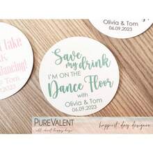 100 Pcs Drink Cover, Wedding Coasters, Wedding Table Decor, Drink Coasters, Custom Coasters, Paper Coasters For Guests, Party Drink Cover - Multicolor - View 13