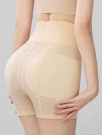 Wide Hips And Butt Lift One-Piece Pants For Women, Lace Trim Padded Shapewear Booty Enhancer Panties With Removable Hip Pads