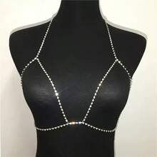Rhinestone Chain Bra Crystal Body Chains For Women Necklace Sexy Bikini Nightclub Body Chain Jewelry - Body Chain - View 5