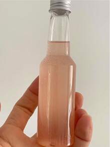 6pcs/100ml Mini Plastic Liquor Bottles With Cap And Funnel - Compact, Reusable And Leak-Proof Containers For Cocktail Parties, Weddings, And Gift Baskets - Includes Ginger And Hot Sauce Bottles
