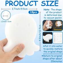 10 Pack Pool Oil Absorbing Sponge, Pool Scum Absorber, Octopus Oil Scum Absorbing, Scum Absorbing Filter Sponge, Pool Accessories For Hot Tub Swimming Pool And Spa (White)