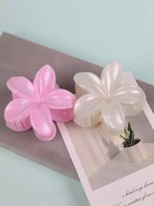 Set de 2 pinzas de flor de acrílico con efecto mármol para recogidos de mujer, accesorios elegantes para el día a día, pasador decorativo para el cabello, regalo del Día de San Valentín, pinza para el pelo, sujetador de cabello, clip para el cabello