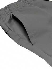 Hidkat paquete de 3 pantalones capri tipo cargo para hombres, con cintura con cordón, bolsillos grandes, parches con letras, pantalones deportivos de moda casual