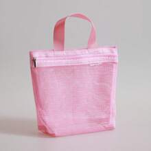 Mesh Handbag, Hollow Out Storage Bag, Shower Drain Bag, Portable Makeup Travel Beach Outdoor Sports Bag Back To School Supplies