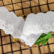 15 Yardas de Encaje de Algodón Calado, Cinta Opcional de Varios Colores para Coser, Borde de Falda DIY, Lencería, Decoración del Hogar - Multicolor - Ver 3