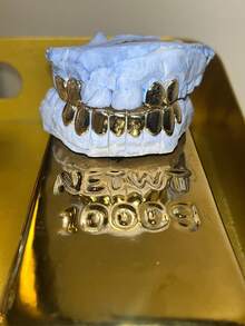 THATBOY 3pcs Glossy Teeth Grillz Jewelry Set, Personalized Hip Hop Style, Suitable For Daily Wear For Men And Women