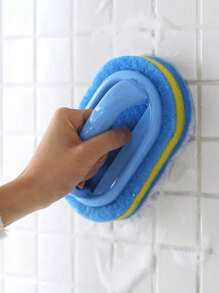 1pc Home & Kitchen Cleaning Tool, Ceramic Tile & Dishes Scrub Brush