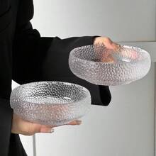 Ins Style Hammered Glass Bowl Fruit Bowl Dessert Bowl Salad Bowl Salad Bowl Home Premium Feeling Fruit Bowl, Easter, Halloween, Christmas, Teacher's Day, Mother's Day, Father's Day Holiday Present, Birthday Present.,School Supplies