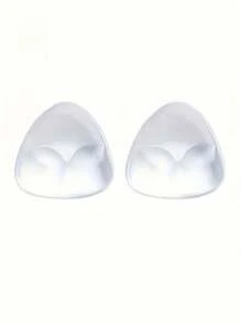 1 Pair Silicone Bra Inserts Clear Enhancers Invisible Push-Up Breast Pads, Waterproof Intimates Accessories