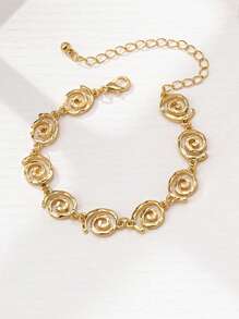 1pc Fashionable Symbol Design Delicate Bracelet, Elegant & Versatile Alloy Jewelry For Women, Suitable For Daily Wear