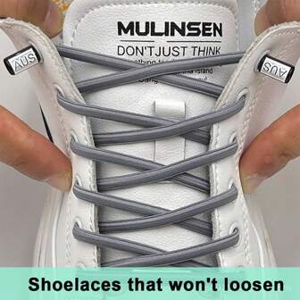 1 par de cordones elásticos sin atar, anti deslizantes, adecuados para zapatillas, zapatos de skate, de colores múltiples