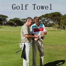 1pc Golf Towel With Hook, Suitable For Cleaning Golf Clubs, Soft And Suitable For Golfers - Multicolor - View 5