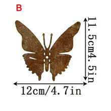 1 Stück rustikale Metall Schmetterling Statue, lebendiger und energiegeladener Schmetterling, Heimdekoration, Außengarten Dekoration, Outdoor Wandkunst, Muttertag, Abschlussgeschenk