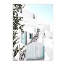 1pc/3PCS Wall Arts Posters Frameless/Framed Travel Flower Beach Landscape European Building Wall Art Canvas Painting Nordic Poster And Print Modern Pictures Living Room Home Decor Coastal Decor Coastal Decor Beach Decor ,Wall Art With Frame