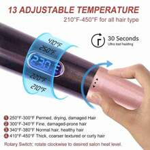 KLACK Plancha de Pelo Profesional Ondulador de Cerámica Tormalina KLACK,  ofrece resultados de calidad de salón, con tecnología avanzada y protección para el cabello. ¡Crea ondas perfectas y luce un cabello radiante! - Entrega en 24/48 horas