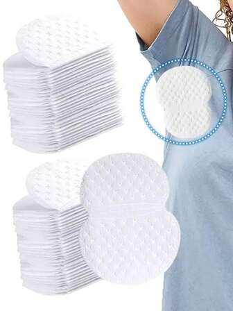 10片/20片/30片/50片/100片一次性腋下吸汗垫，夏季耐用透气隐形防汗，无味男女通用腋下吸汗垫，服装吸汗垫和护垫