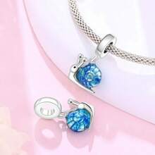 1 Pc Silver Plated Charm Cute Marine Life Dolphin Turtle Mermaid Bead Pendant For Original Bracelet Necklace DIY Jewelry Making Fit Women Birthday Gift