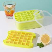 Home Use Multi-Compartment Ice Cube Tray Mold, Iced Drink Storage Box With Lid, 120pcs Capacity, Ice Maker