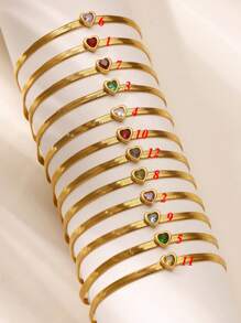 Pulsera y tobillera delicada de acero inoxidable con gradiente de color de ágata artificial, chapada en oro de 18K, impermeable, joyas doradas para fiestas, vacaciones en la playa, regalos para la mejor amiga/hija