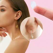 Shmian 200Pcs Clear Invisible Earlobes Protective Stickers For Stretched Ear Lobes And Relieve Strain From Heavy Earrings