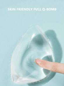 1 Pair Silicone Bra Inserts Clear Enhancers Invisible Push-Up Breast Pads, Waterproof Intimates Accessories