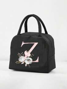 Isolierte Lunch Tasche mit Bären Muster auf der Vorderseite und A-Z Buchstaben Muster auf der Rückseite, isolierte Lunch Box Tasche, Lunch Kühltasche mit dickem Alufolie, Picknik Kühltasche, tragbare Lunch Box Tasche für Arbeit und Outdoor, Lunch Tasche, Arbeits-und Schultasche, Lehrer Aufbewahrungstasche, Klassenzimmer Tasche, Klassenzimmer Aufbewahrungstasche. Geschenke für Frauen, Geschenke für Männer.