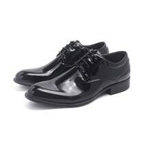 Pantofi de afaceri casual cu șireturi pentru bărbați, rochii oxford minimaliste de culoare solidă