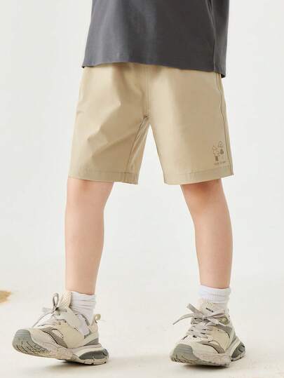 mini bala Boys' And Girls' Cool Feeling Four-Way Stretch Shorts Summer Breathable Shorts