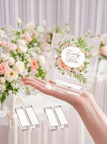 Acrylic Signing Table Seat Card Arrangement Touming Card Slot Base Postcard Wedding Card Holder Table Number Plate Holder, Clear Acrylic Card Slot Base Postcard Card Holder Wedding Card Table Number Plate Table Card Display Holder.