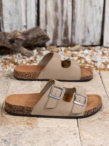 Men's Comfortable Retro Open Toe Sandals - Adjustable Strap, Casual Walking Shoes - Suitable For Indoor And Outdoor Use