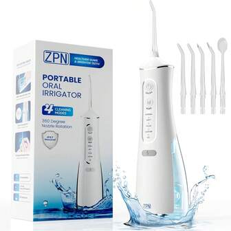 Oral Irrigator Dental Water Flosser Tandblekning Vattentät Portabel Dental Water Jet Floss 300ML Tandrengöringsmedel