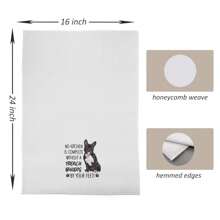 1pc  Kitchen Room Decor  Mother Day Gift French Bulldog Kitchen Towels - French Bulldog Gifts For Women, Gifts For French Bulldog Lovers, No Kitchen Is Complete Without A French Bulldog Dog Hand Towels Dish Towels, 16x24