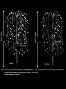 2/4/6/8pcs Solar Multi-Color Firecracker Lights, 200 LED Firework Fairy Lights, 8 Strong Light Modes, Powered By Solar Energy,IPX4 Waterproof, Very Suitable For Courtyard, Garden, Path, Party Decoration, Christmas, Halloween Decoration