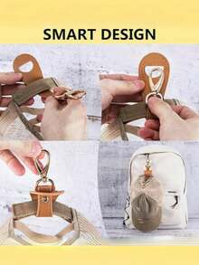 1pc便携式金属多功能帽夹，旅行收纳神器，轻松固定帽子、包包等物品，解放双手，适合购物、旅行、户外活动及日常使用，金属材质，防滑设计，承重稳定，是户外探险、旅行出行的必备配件，让你的旅途更轻松有序 - 彩色 - 查看 4