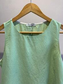 BASIC CASUAL TANK TOP FOR WOMEN - 綠色 - 查看 3