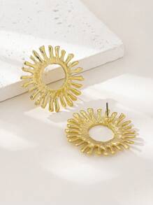 1 Paar modische, elegante Sonnenblumen-Ohrstecker