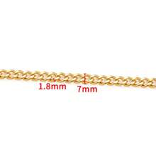 1 Meter 304 Stainless Steel NK Rice Chain Cuban Chain Decoration Chain DIY Necklace Bracelet Jewelry Accessories