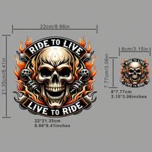1pc/2pcs/3pcs/Skull Clothing Patch Patch Cloth DIY A-Level Washable Adhesive Cloth Heat Transfer Printing Cloth Women's/Men's T-Shirt Backpack Pillow Decoration Badge Label Baseball Hat Backpack, Etc. Available