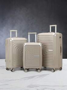 3pcs/Set 20+24+28 Inch Lightweight Spinner Luggage Set, Quiet Password Suitcase With Durable Wheels, Travel Trolley Case Vacation Travel Accessories Summer Travel Essentials - Multicolor - View 15